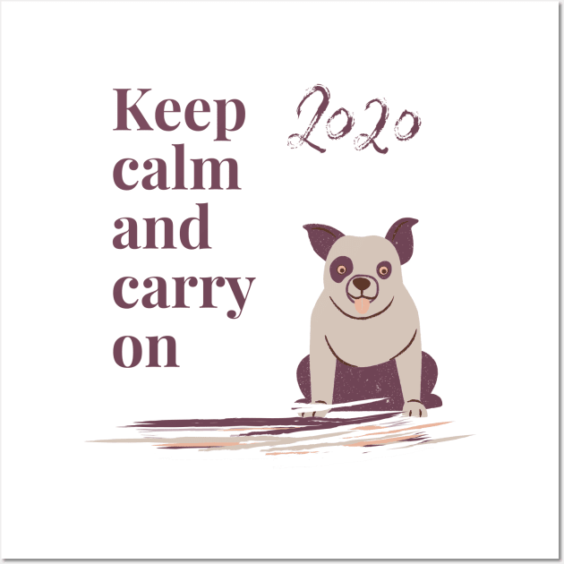 Keep Calm and Carry On Wall Art by Pro-tshirt